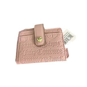 NWT Juicy Couture Pink  SM GOTH DBOS  Tab Card Case  Taffy